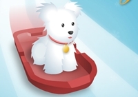 เกมส์สัตว์เลี้ยงเล่นสโนว์บอร์ด (Pet Sledding)