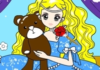 เกมส์ระบายสีเจ้าหญิงเล่นตุ๊กตา 4 (Colouring 4)