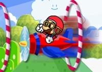 เกมส์มาริโอขับเครื่องบินตะลุยด่าน (Mario Stunt Pilot)