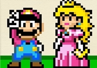 เกมส์มาริโอถักไหมพรม (Mario Sewing)