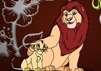 เกมส์ระบายสีสิงโตเจ้าป่า (The Lion King Online Coloring)