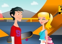 เกมส์นักสเก็ตบอร์ดจีบสาว (Skate Park Kissing)