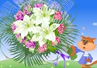 เกมส์แต่งช่อดอกไม้ (Fabulous Flowers Decor)