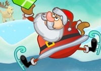 เกมส์แซนต้ากระโดดเก็บกล่องของขวัญ (Santa s Gift Jump)