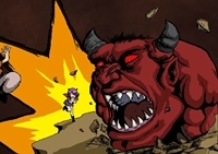 เกมส์ผจญภัยปราบปีศาจลาวา (Lava Climber)