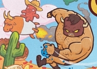 เกมส์กระทิงดุกระโดดเก็บเงิน (Burrito Bison Revenge)