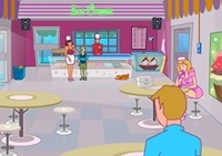 เกมส์หนุ่มจีบสาวขายไอศกรีม (Funny Ice Cream Parlor)