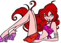 เกมส์ระบายสีภาพนางแบบ (WinX Coloring Book)